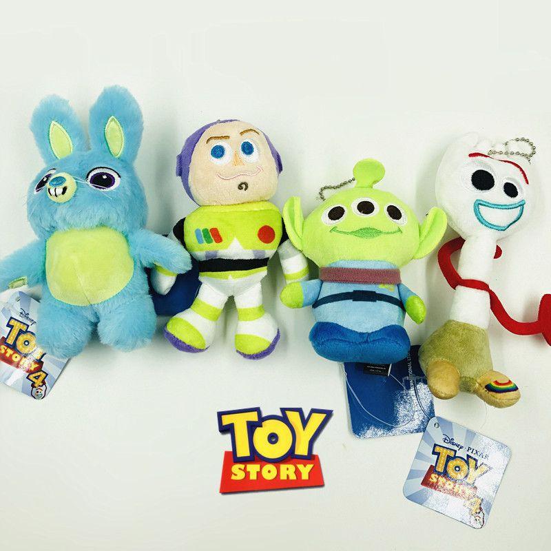Toy Story 4 4" Bean Plush Soft Cute Keychain Pixar Woody Buzz Bunny Toys Ducky