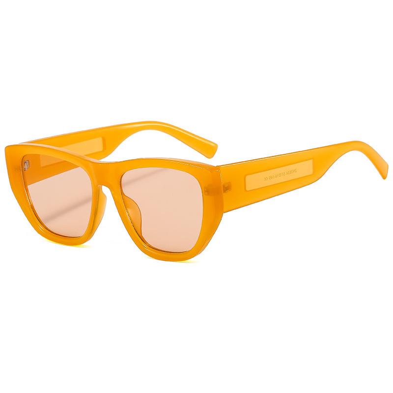 Foreign Trade Sunglasses Wide Legs Big Frame Vgo88 Men'S And Women'S Jelly Color Personalized Uv400 Sunglasses