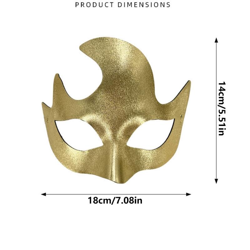 Kostüm-Gesichtsmaske Maskenbälle Party-Accessoire mit geometrischer Form und elastischem Band für Karnevals und Rollenspiele