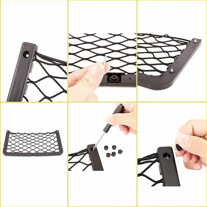 1Pc Car Storage Net Elastic Net Cargo Mesh Nets Camping Seat Back Mesh Pocket