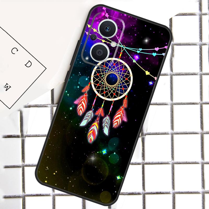 Retro Feather Dreamcatcher Phone Case For OPPO Reno 8T 7 8 Lite 14F 14 13 12 11 F 10 Pro OPPO Find X8 X6 X5 X9 Pro Cover