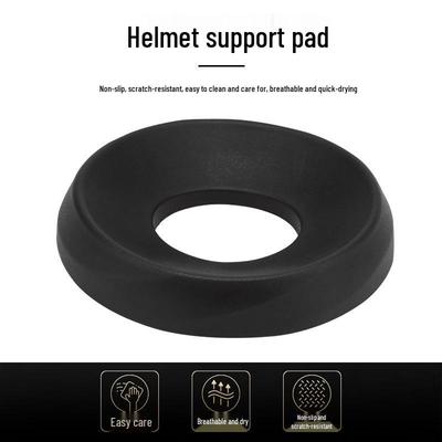Black Anti-Slip Motorcycle Helmet Support Pad - Full & Half Face Protection Holder