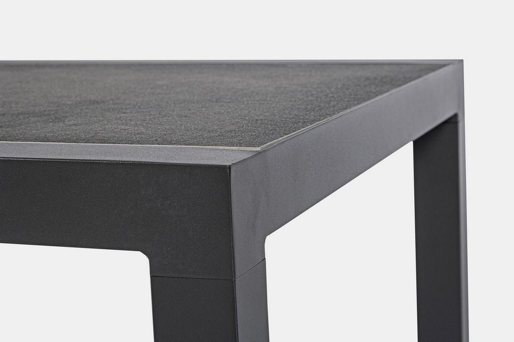 Garden Coffee Table 120X70Cm Bolzano Canvas Aluminum Anthracite