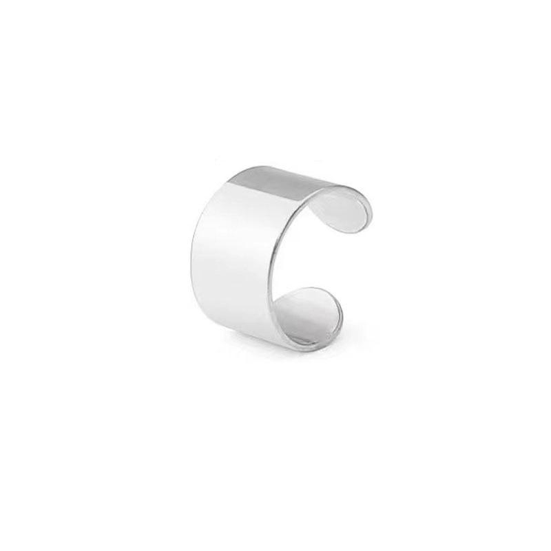Korean Fashion Stainless Steel U-shaped Non-piercing Spring Ear Clips, Titanium Steel Double-sided Earrings. 6.8 Short