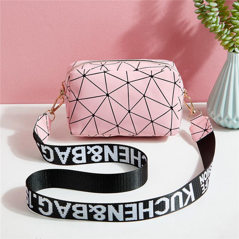 Fashi Cool Geometry Color Shoulder Bags For Women Small Crossbody Bag Purse PU Leather Lady Girls Handbag Bolsa Feminina