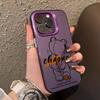 Personalized Graffiti Teddy Bear Phone For iPhone 16 15 14 13 12 11 Pro Max Shockproof Hard Matte Back Cover Case Funda