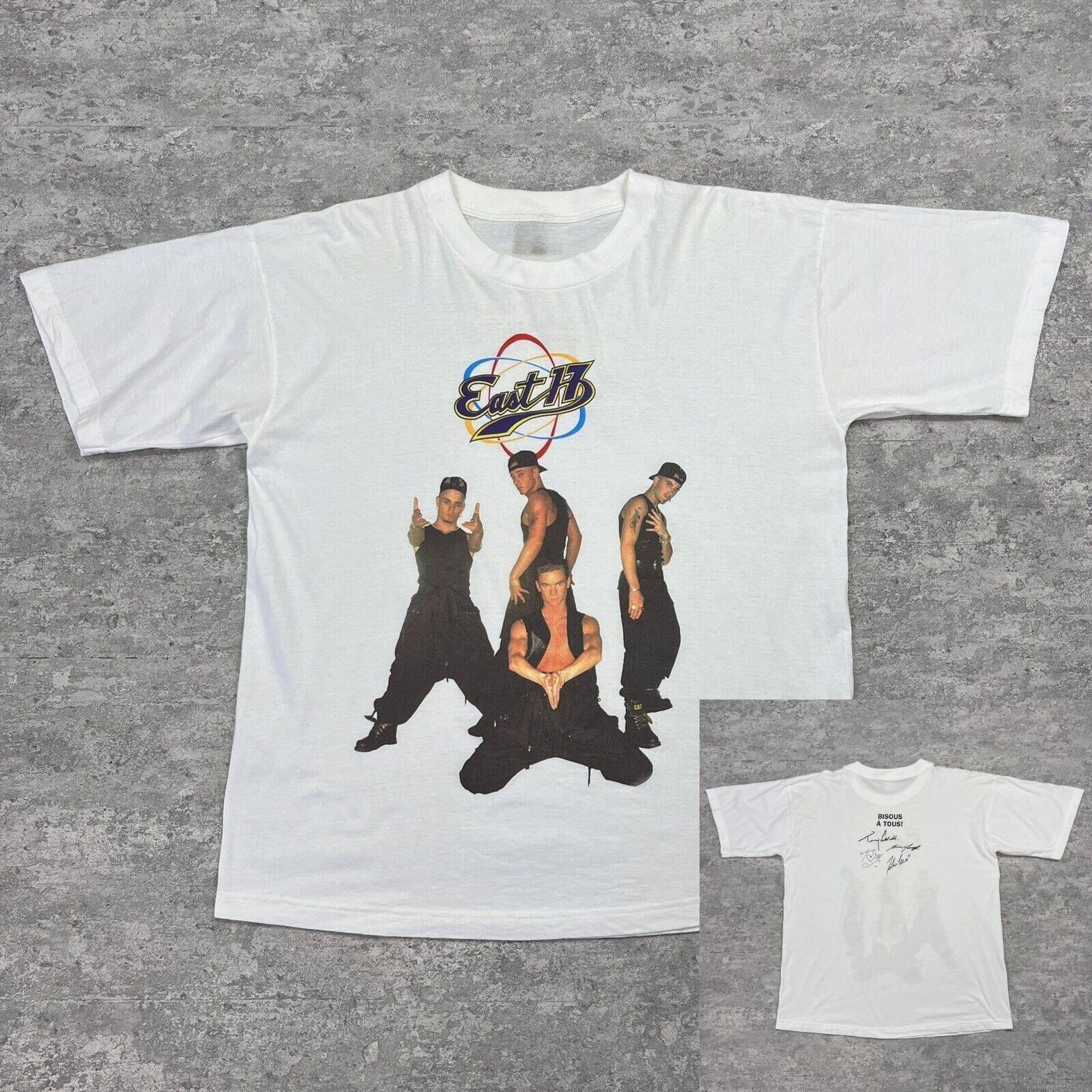 

East 17 Bands Retro Rock From Europe and America Short Sleeve Hip Hop Fashion Brand Textured 100 Cotton TShirt 4XL