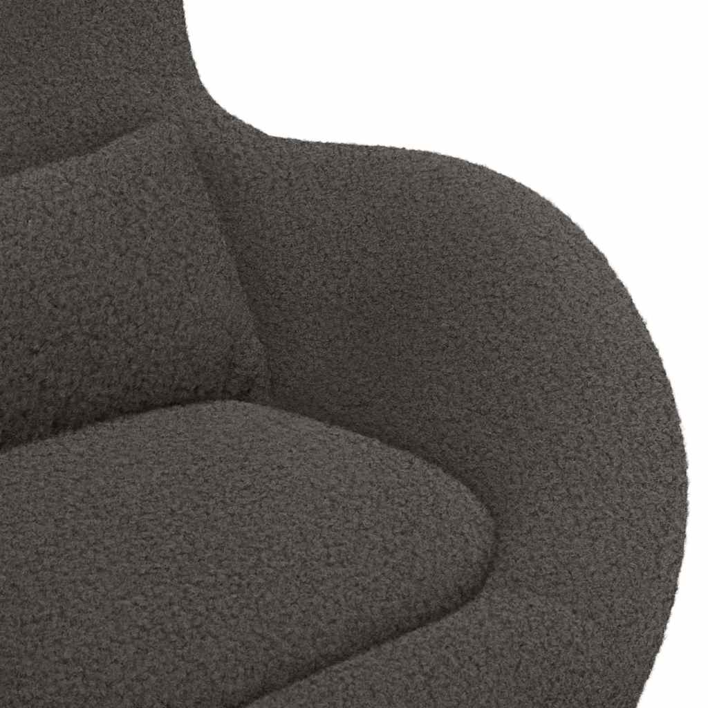 Egg Chair Dark Grey 63 x 73 x 90 cm Fabric