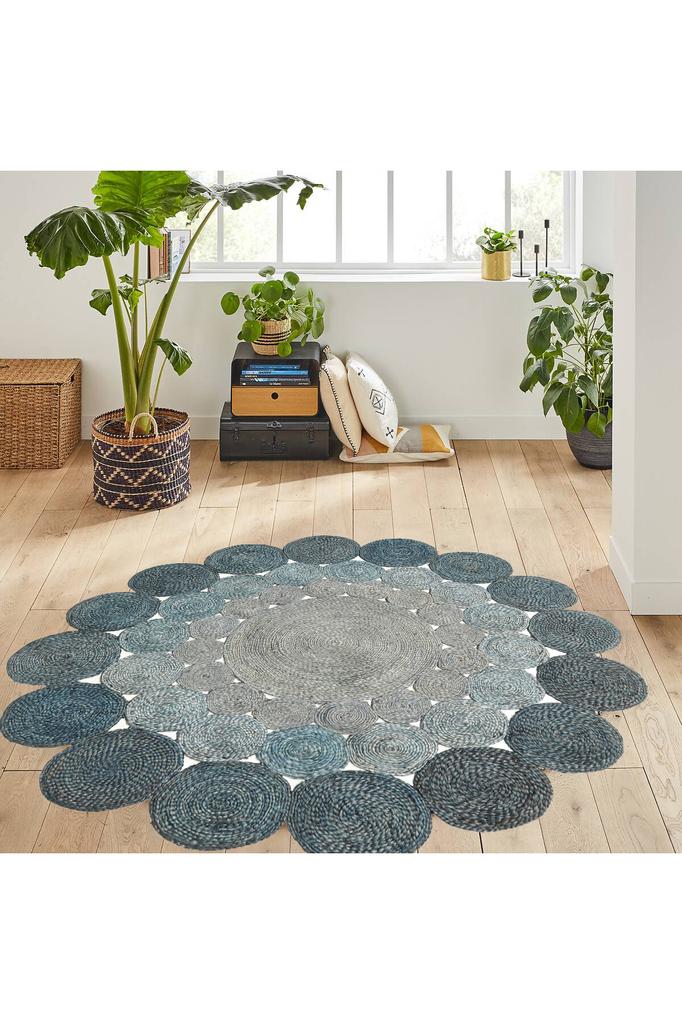 Rovigo Home Washable Round Printed Carpet RHM7020