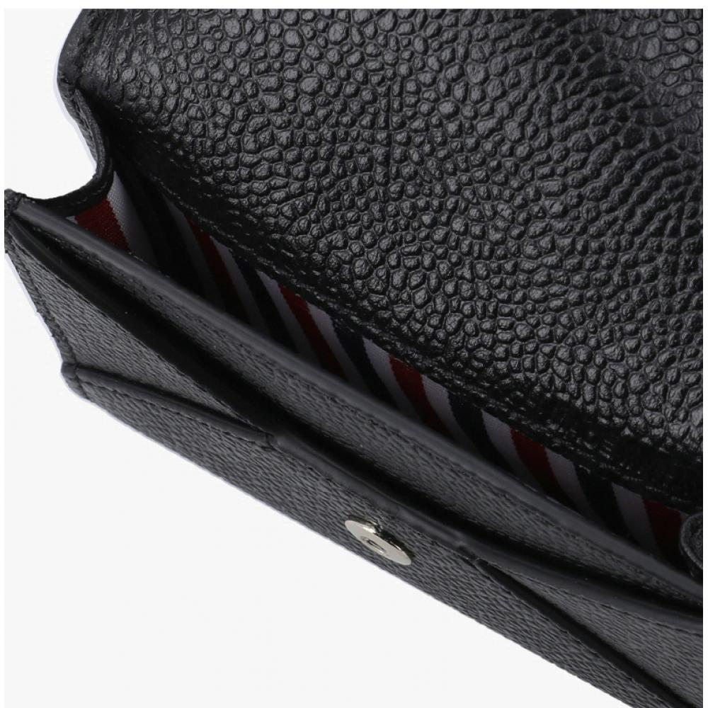 Thom Browne Pebble Grain Three Stripe Envelope Card Wallet Faw063a 00198 001
