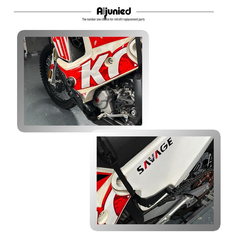 KY450 Rally Fuel Tank Protection Bumper with Engine Guard and Center Rubber Pad