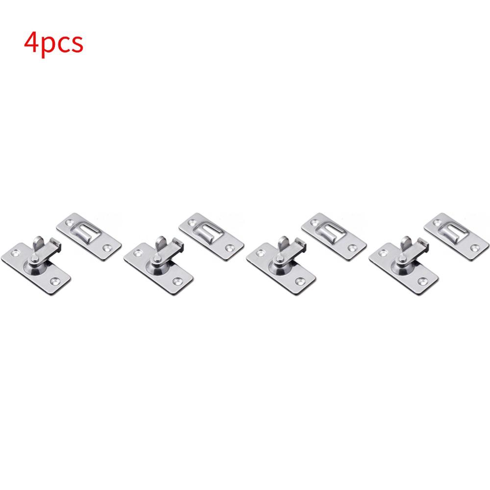 Door Lock Guard Latch Bolt 90 Degree Steel Toggle Latch Sliding Barn Door Lock Wine Cabinet Closet Right Angle Lock Hardware