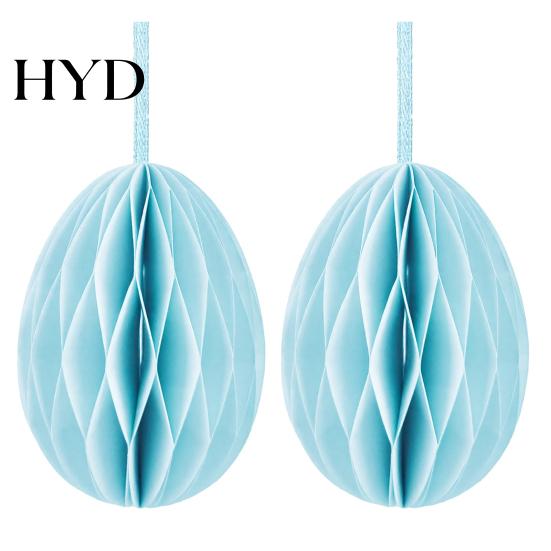 Multi-Scene Party Decor 2 Pcs Easter Honeycomb Hanging Decoration 3D Paper Egg Ornaments for Home Classroom Spring Supplies Wedding