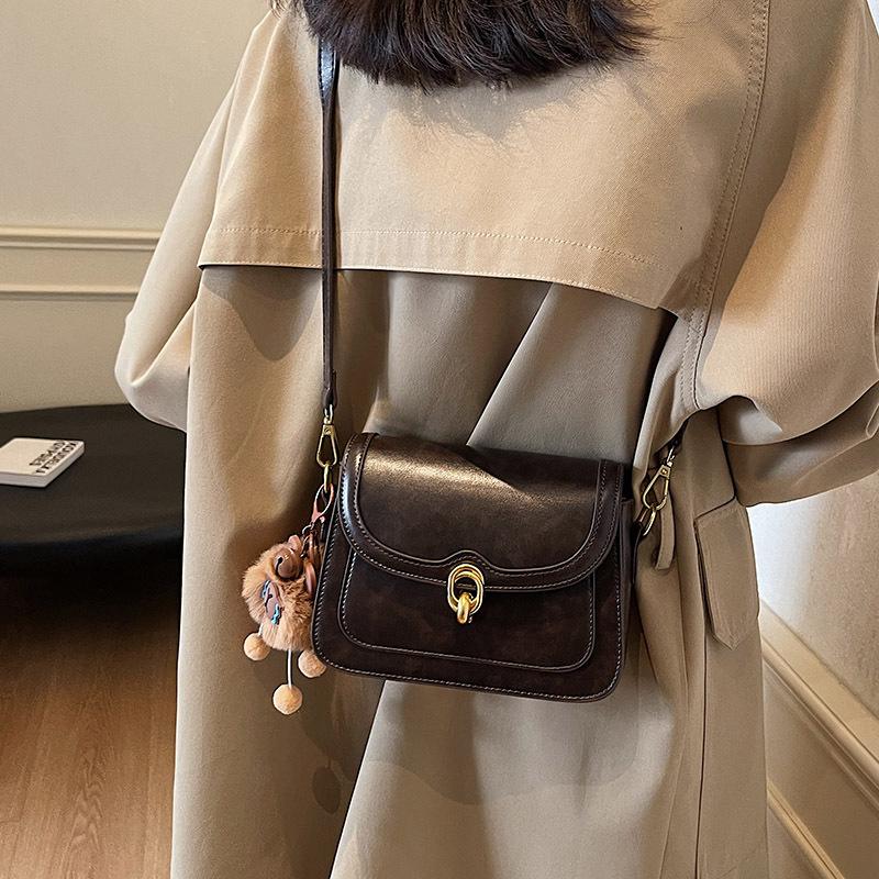 Niche Fashion Bag Women's New Autumn and Winter Retro Texture Small Square Bag Commuter Casual Messenger Bag Tide