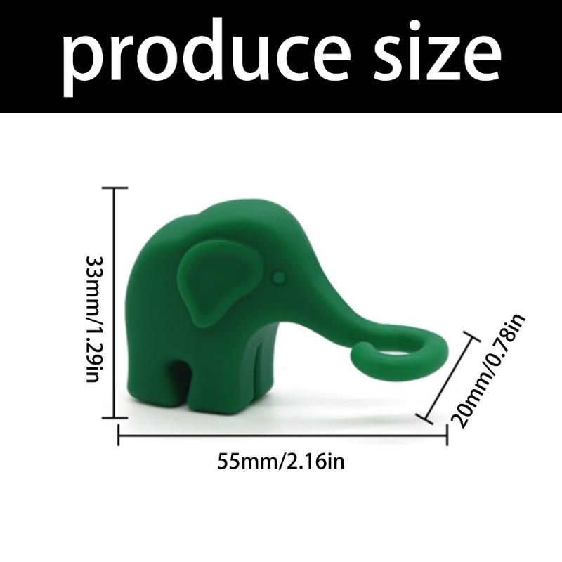 Cute Elephant Silicone Plant Support Stake Stand With Animal Design For Indoor Gardening And Home Decoration Accessories