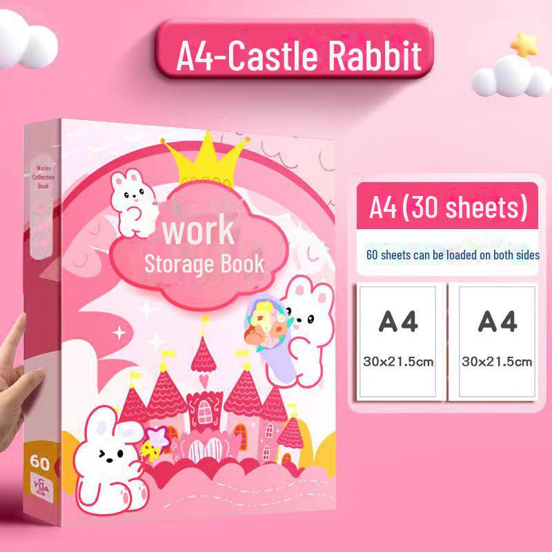 Student A4 Transparent File Folder for Growth Tracking