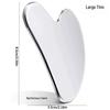 Heart-Shaped Stainless Steel Gua Sha Board for Facial Firming and Lifting Massage – Large Size, Multifunctional Fascia Tool.