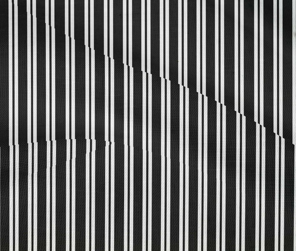 oneOone Cotton Flex Black Fabric Stripes Sewing Material Print Fabric By The Yard 40 Inch