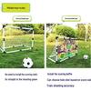 Portable Outdoor Sports Toy: Easy Assembly Large Plastic Football Goal Set