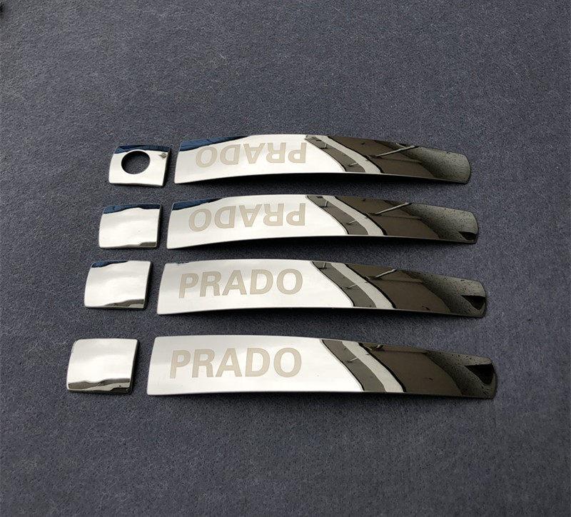 Stainless Steel Door Handle Bowl Trim for 2010-2019 Toyota Prado