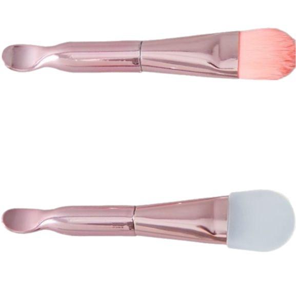 New Makeup Brush Single with Scoop Soft Bristle Mask Brush Beauty Tool Dual-Head Foundation Brush Mask Brush