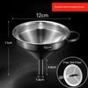 304 Stainless Steel Funnel Filter Set Rust Resistant Food Grade Wide Mouth for Kitchen Canning Liquid Transfer Home Baking Use