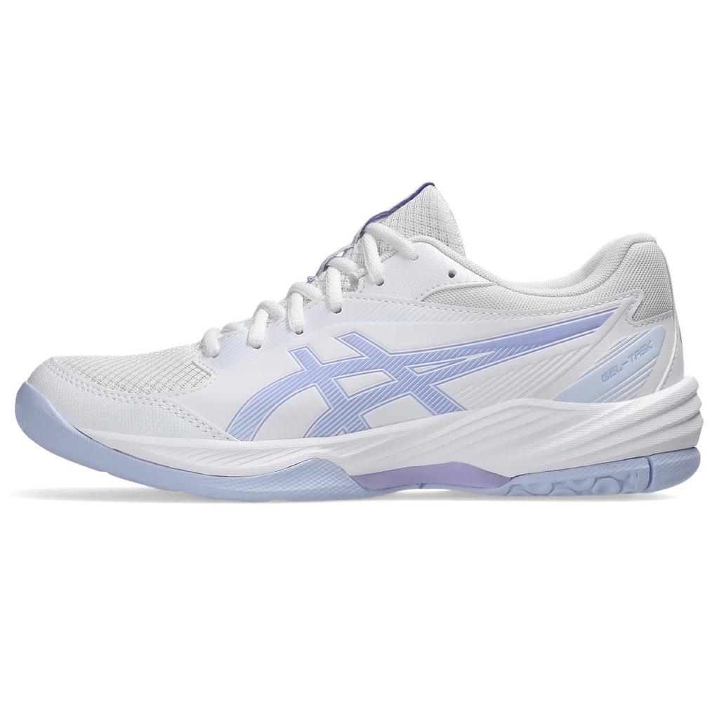 ASICS 4 Indoor Sports Size 104 Size E Size cm GEL-TASK Shoes, Women's, (White/Vapor), (1072A106), 22.5