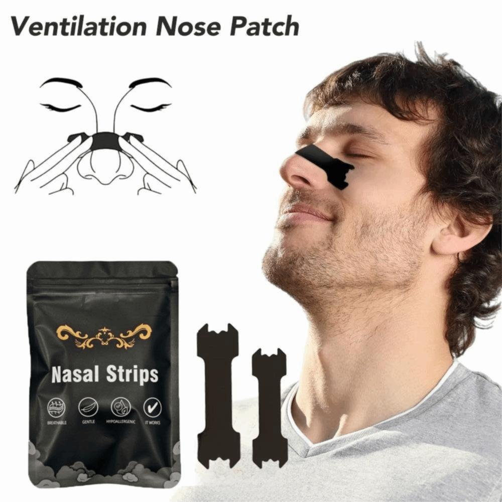 30 Stück Hypoallergene Nasenstreifen Atmungsaktiver Anti-Schnarch-Aufkleber Atem Nasenstreifen Männer & Frauen