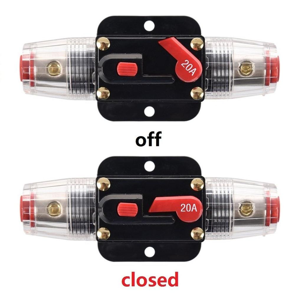 Holders 40amp 20A 30A 50A 60A 80A 100A 150A Circuit Breaker For Car Audio And Amps Overload Nverter 12V-24V Replace Fuses