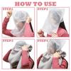 100Pcs Non-Woven Face Makeup Protector Hood Breathable Cosmetic Face Cover  Fitting Rooms