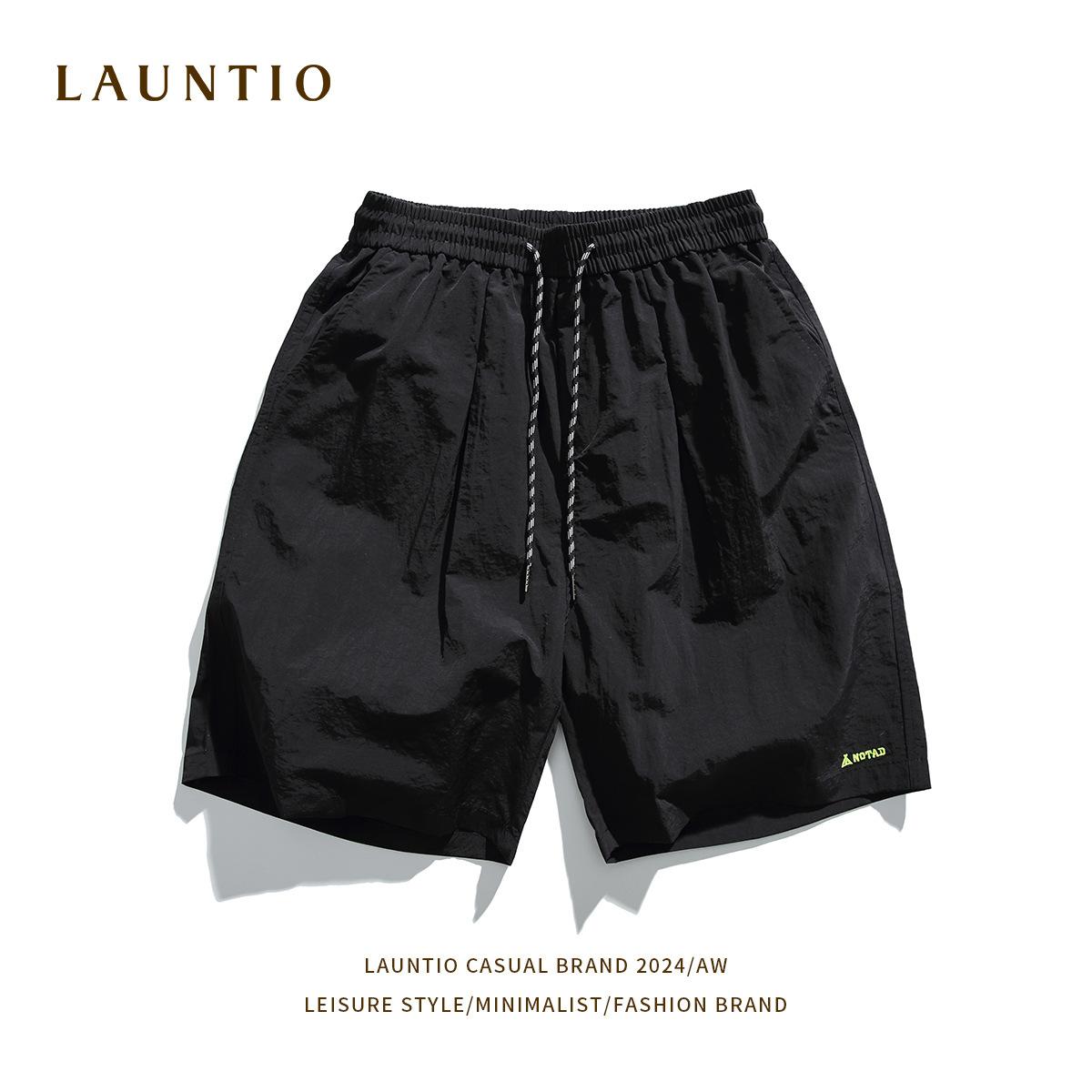 Базовые мужские капри универсальные летние четырехцветные вышитые свободные повседневные — фото 8