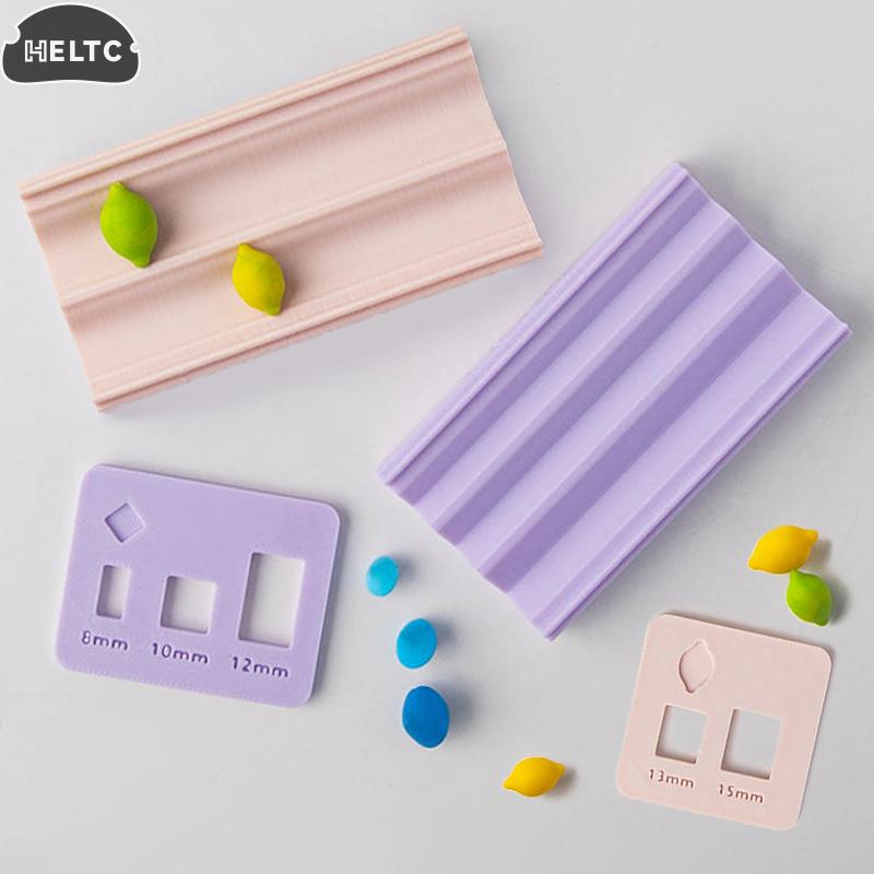 1PCS New Soft Pottery Polymer Clay Mold 3D Mushroom Lemon Rhombus Beads Design Bead Roller DIY Earrings Necklaces Jewelry Making