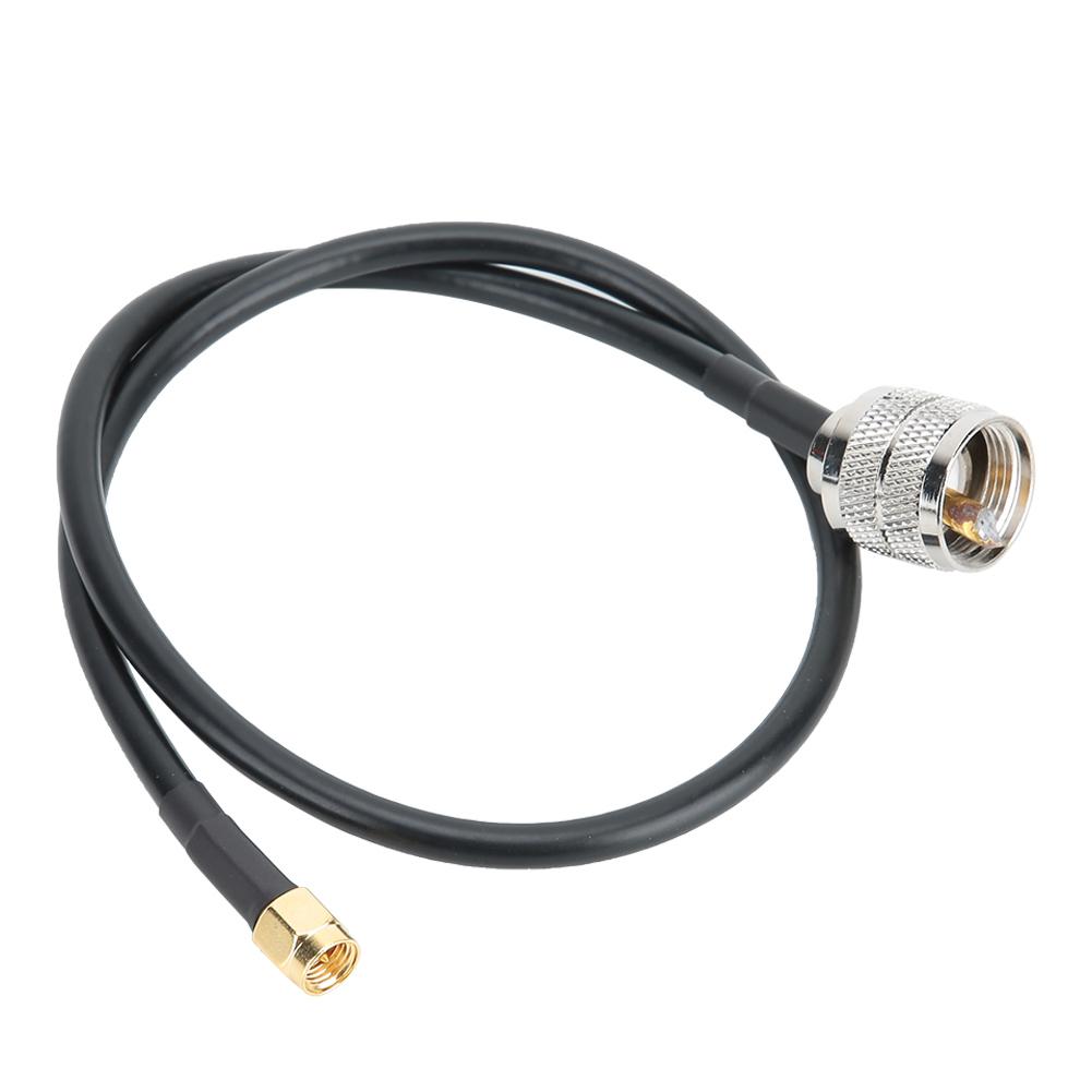Кабель-адаптер с медным сердечником SMA Male to UHF PL259 Male с гибкой защитой от ультрафиолетового излучения и внешней оболочкой из огнестойкого ПВХ