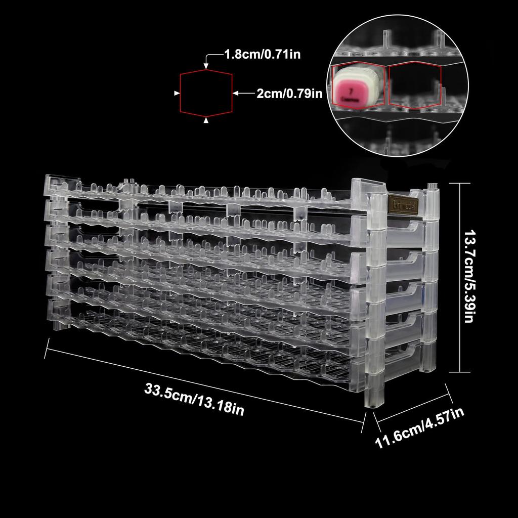 180 Slot Transparent Universal Marker Storage Tray with Pen Holder Display for 180 Pens SN01C Pencil Holder (Transparent, 12)