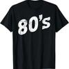 80s T Shirt Black Vintage Comfortable Streetwear Designer Clothes Versatile Top For Everyday Wear Casual Homme
