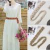 Women Decorative Wax Rope Belt Bohemian Fringed Belt Girl Dress Accessories Ethnic Waiststrap Female Waist Ornament
