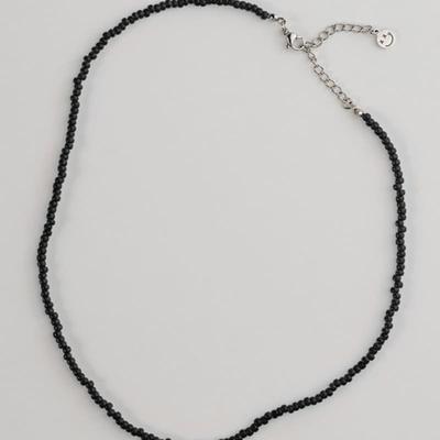 BICYCLE TROPHY Pickman Daily Bead Necklace 05 (BLACK / 3mm Miyuki Beads)