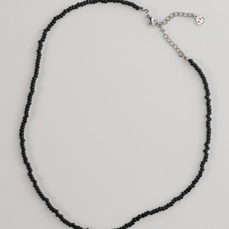 

BICYCLE TROPHY Pickman Daily Bead Necklace 05 (BLACK / 3mm Miyuki Beads) Men