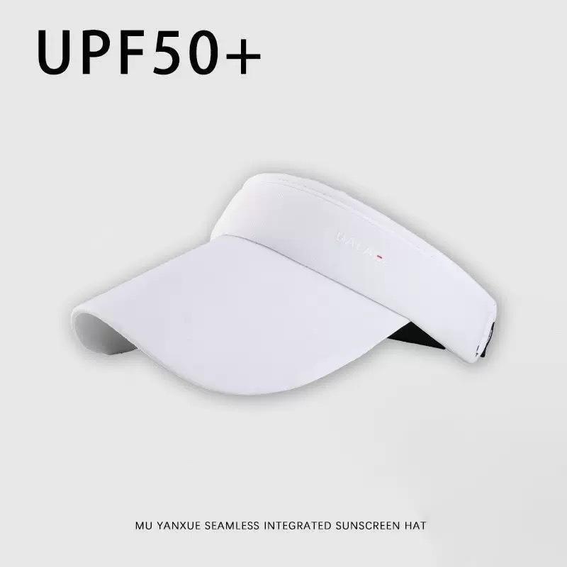 Traceless integrated sunscreen cap Summer UV protection foldable sunscreen cap Ultra light empty top hat Large brim sun hat