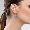 Winter Festival Snowflake Crystal Acrylic Earrings 2026