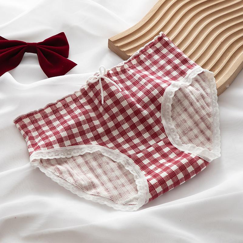 

Новое женское хлопковое нижнее белье, милые удобные трусы для девочек, модные дышащие трусики с бантом, бесшовные трусы со средней талией, нижнее белье XL