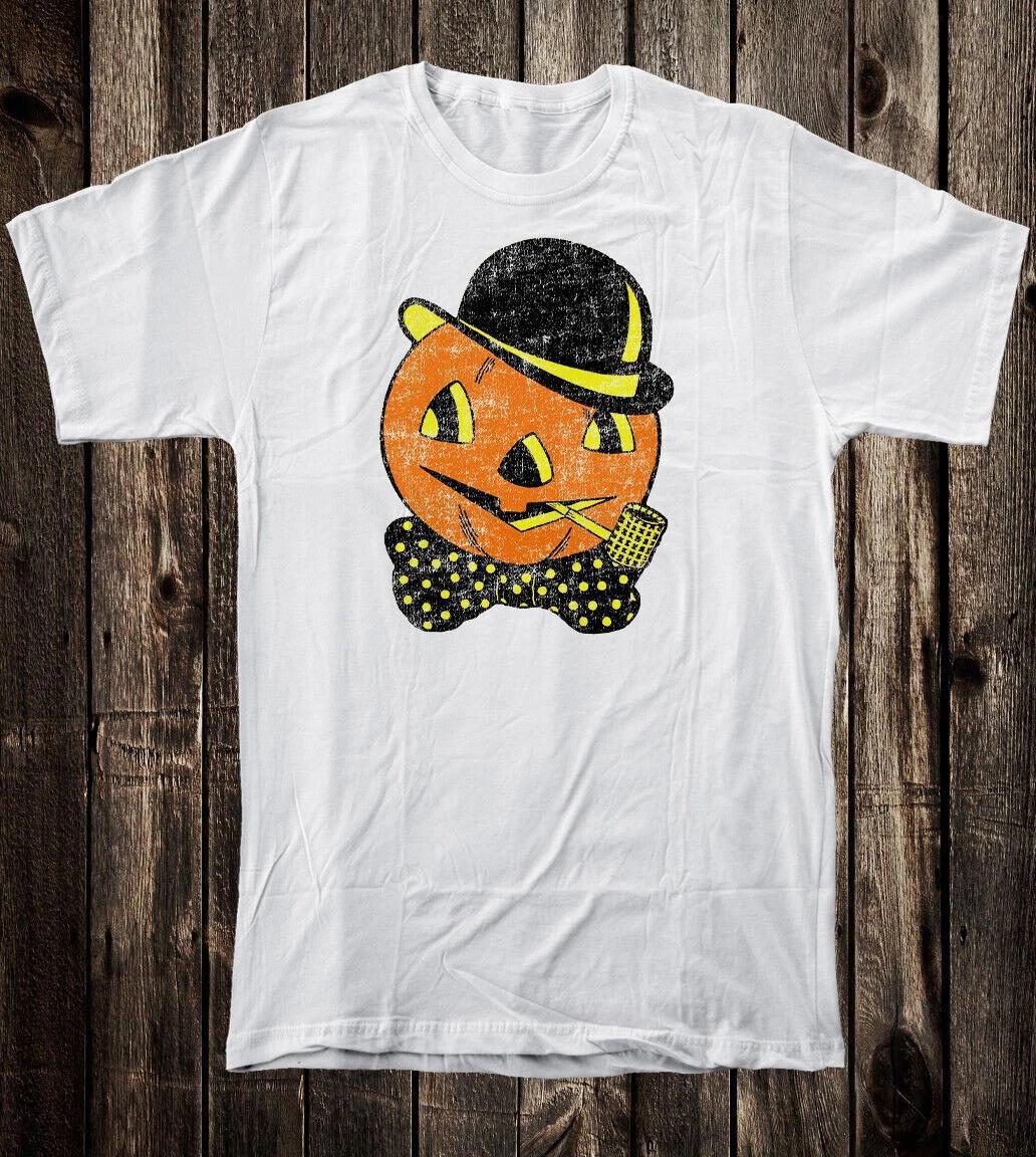 

Retro Vintage Style Halloween tee T Shirt Jacko O Lantern S