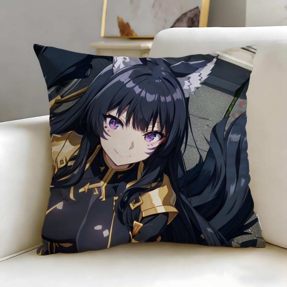 popular anime The Eminence in Shadow Cushion Cover Soft  EasyWash Pillow Case  Versatile for Couch Bed Travel and Office