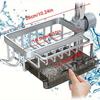1PC Kitchen Space Aluminum Sink Drain Rack Sponge Storage Faucet Holder Soap Drainer Pan Basket Organizer Bathroom Accessories