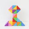 Bellbaby Magic Cube Magnetic Blocks - 32pcs Triangle Rainbow Set