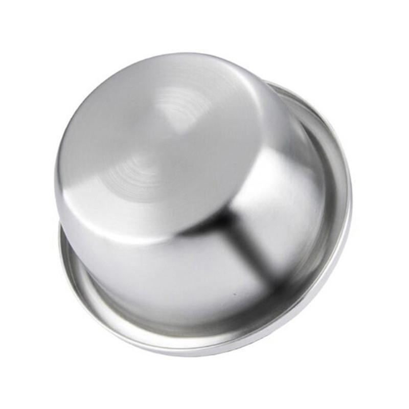 Stainless Steel Dog Feeders 20cm 24cm 28cm 30cm Round Water Food Bowl for Small Medium Large Dogs Pet Supplies