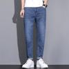 Dobrej Jakości Czarne Szare Niebieskie Obcisłe Dżinsy Męskie Wiosna Lato Slim Fit Dżinsy Denomowe Męskie Bawełniane Elastyczne Spodnie Jeansowe Cowboy LY2301