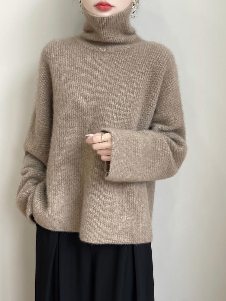Autumn/Winter High Neck Loose Wool Sweater for Women, 2026 Style