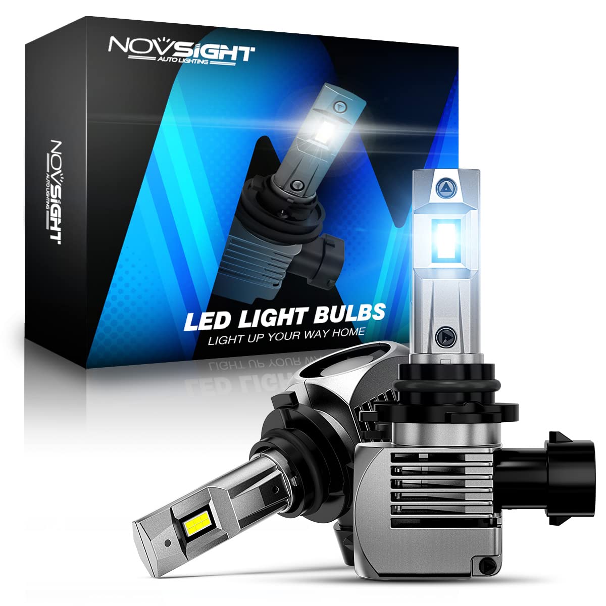 

NOVSIGHT HB4 LED Headlights for HB4 LED New Vehicle Inspection Super Bright 20000LM Cooling Quiet High Vehicle Integrated Instant Long 5x Matches