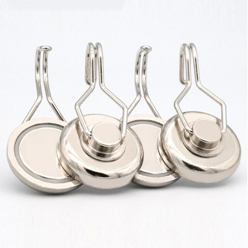 Magnetic Rotating Magnet Hook Super Strong Magnetic Key Holder 360 Degree Punch-free Self-adhesive Magnetic Hook Suction Hook